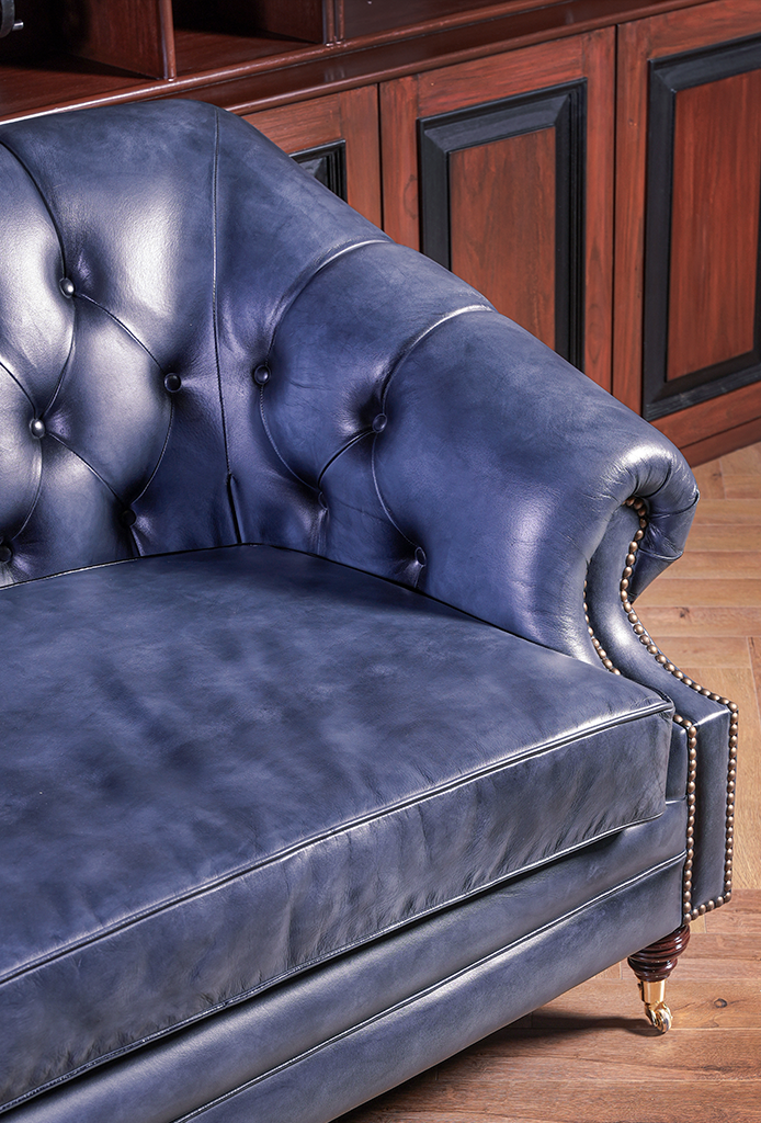 Broadwell Chesterfield Leather Sofa – Handwaxed