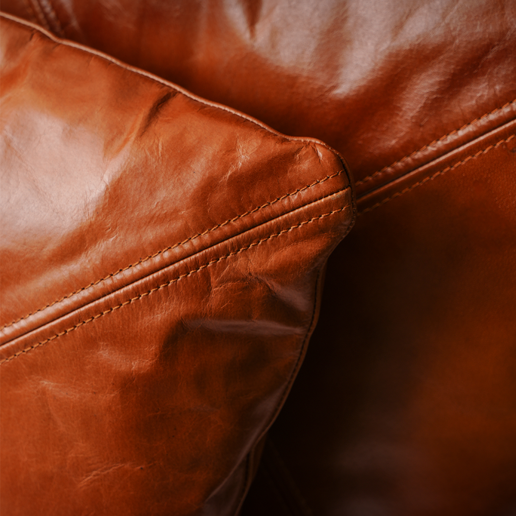Cross Pattern Cushion – Modern Contrast Design | Leather Galleria