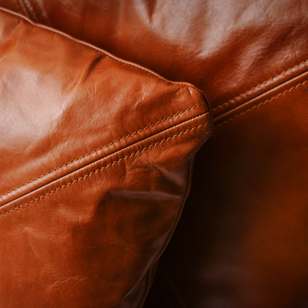 Cross Pattern Cushion – Modern Contrast Design | Leather Galleria