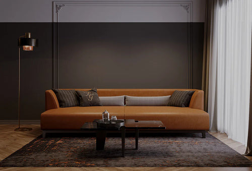Cinnamon 3+1+1 Seater Leather Sofa