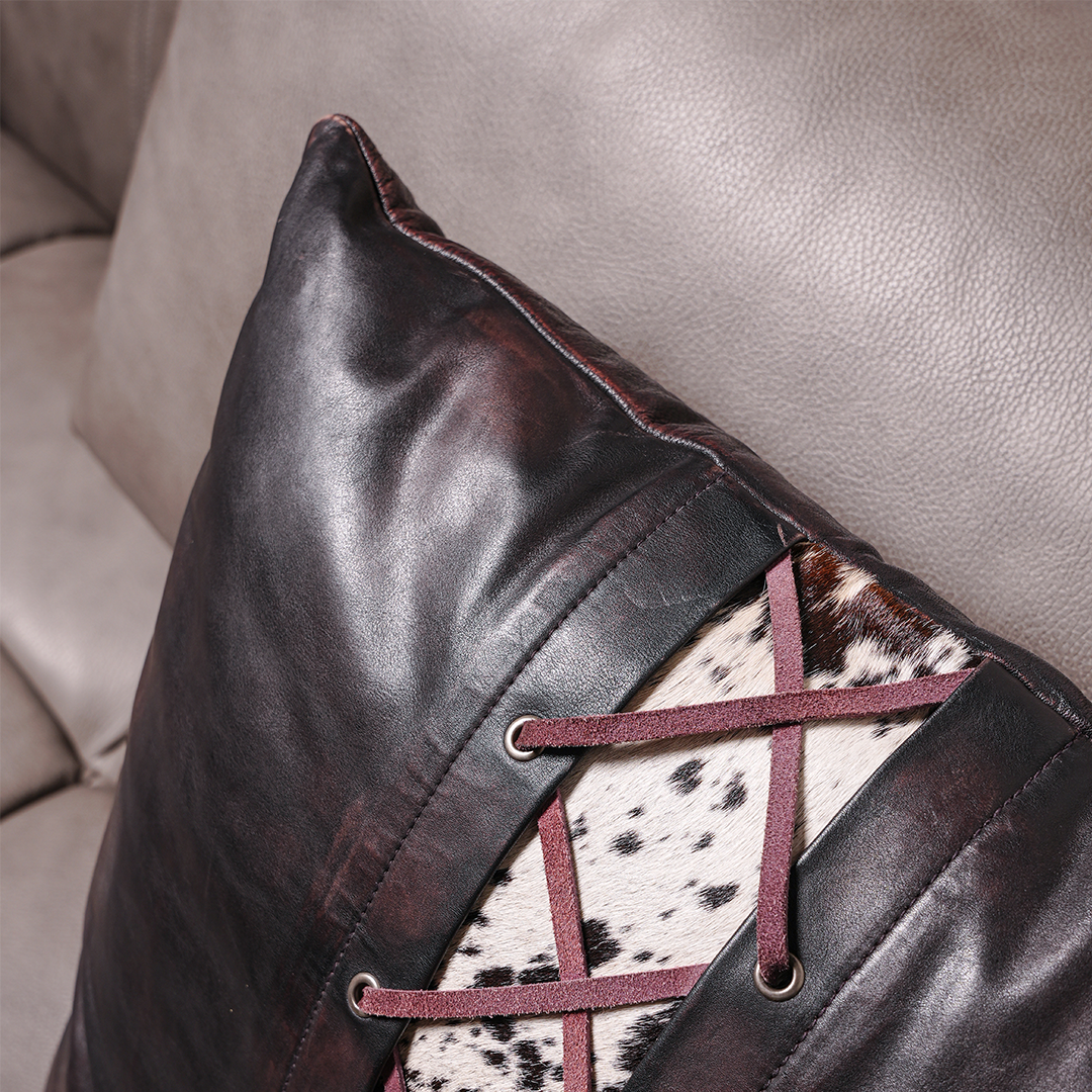 Highland Stitch Cushion – Classic Craft in Leather | Leather Galleria