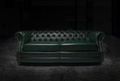 Sebastan Chesterfield Leather Sofa – Handwaxed