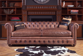 Cromewell Chesterfield Leather Sofa – Handwaxed