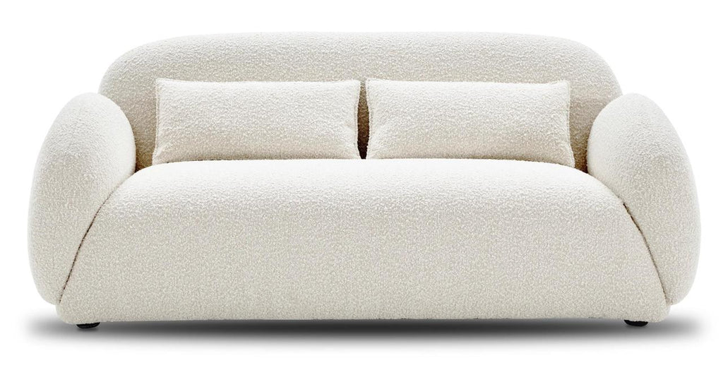 Stylish view Ivory 3-Seater Snug Sofa, Perfect for Cozy Living Rooms - Comfortable, Stylish, and Elegant Seating Option