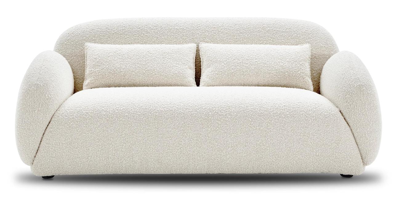 Stylish view Ivory 3-Seater Snug Sofa, Perfect for Cozy Living Rooms - Comfortable, Stylish, and Elegant Seating Option