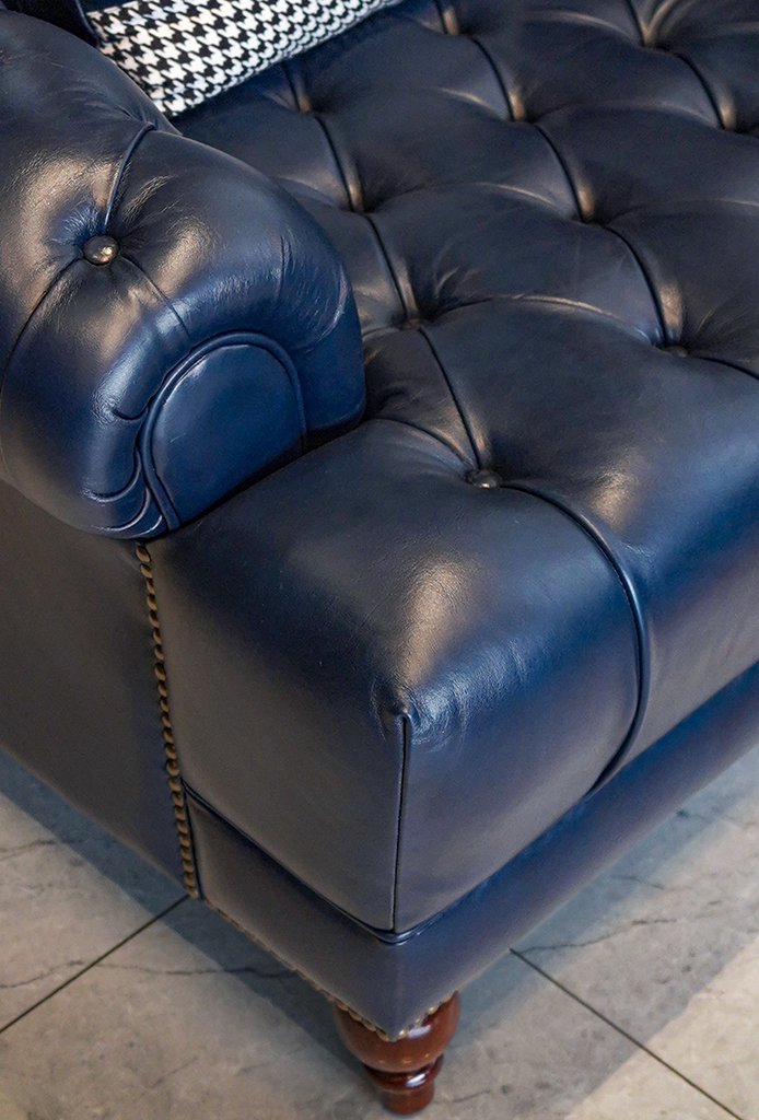 Kingston Chesterfield Leather Sofa