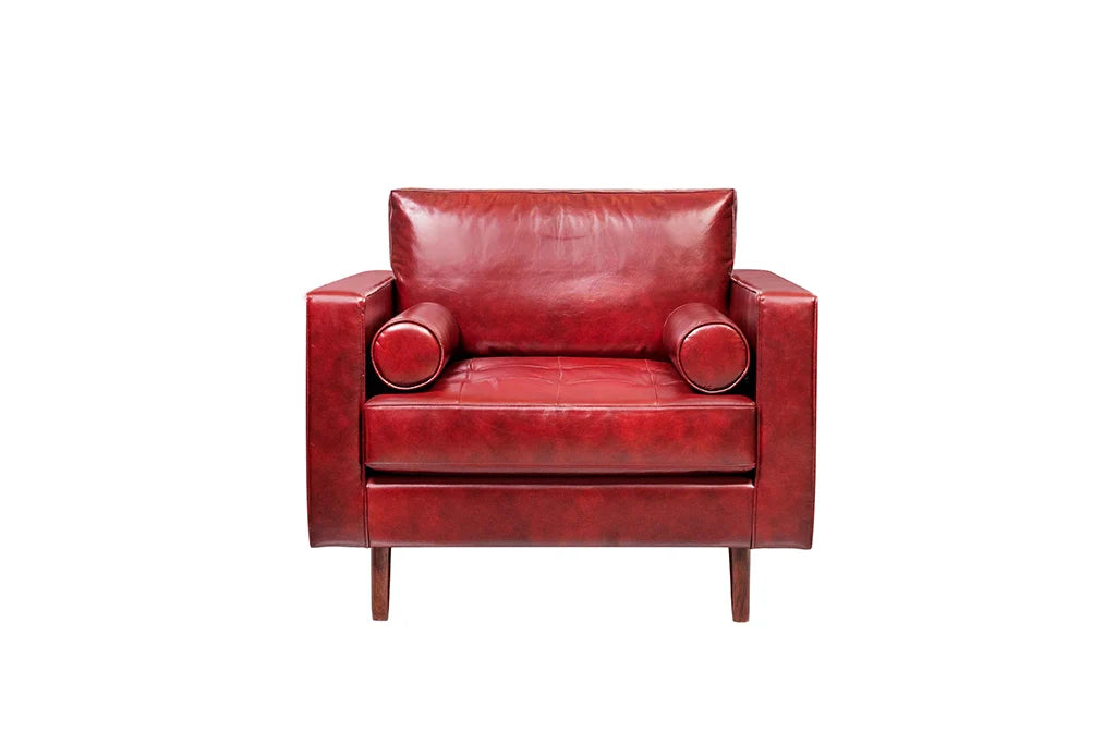 Ful stylish view Premio Series 3 Seater, Comfortable, stylish leather sofa, perfect for living spaces