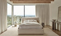 Snug Fabric Upholstered Bed with a cozy design, perfect for adding comfort to your bedroom space